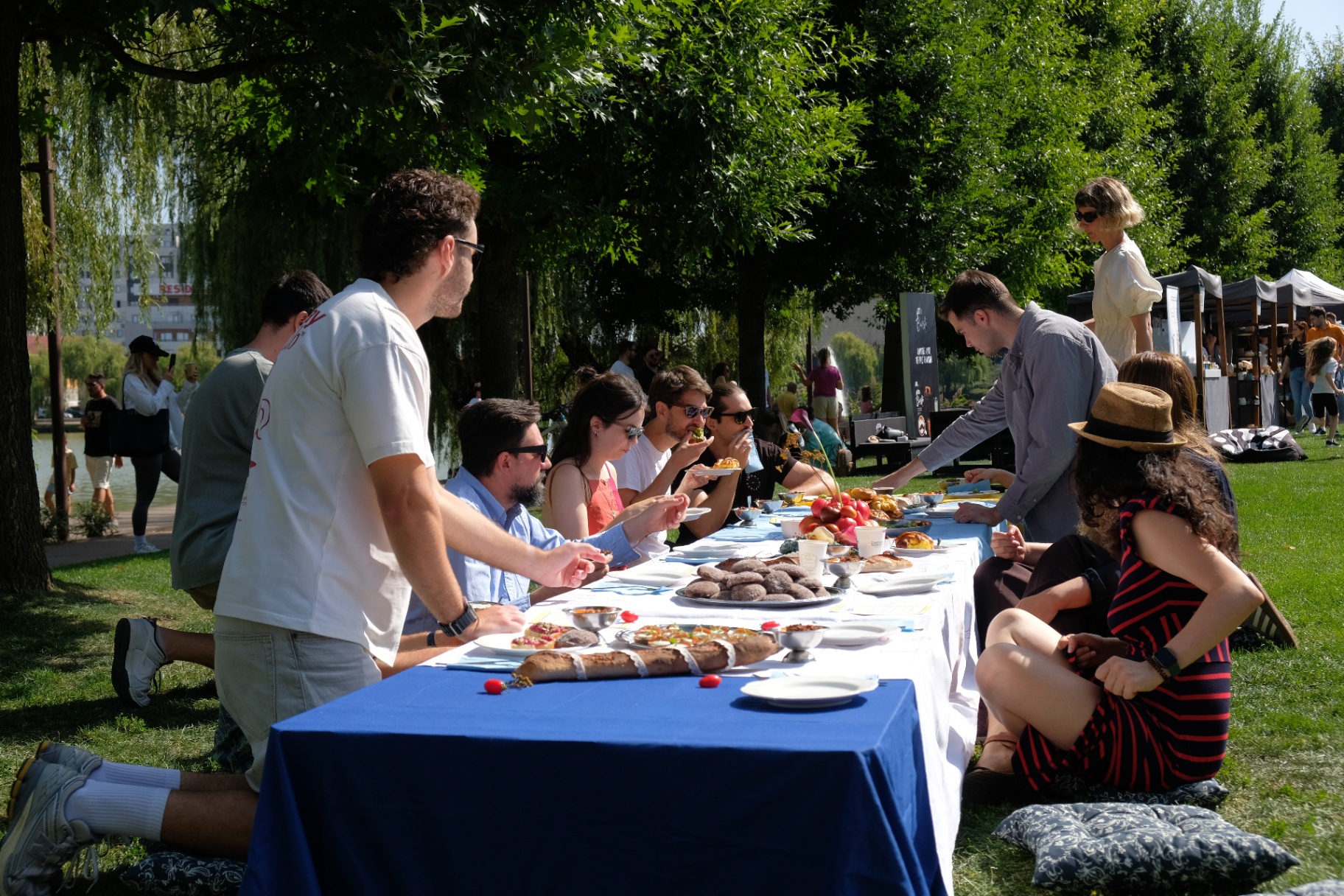 Outdoor creative space at the festival